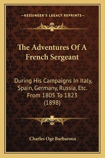 Front cover_The Adventures Of A French Sergeant