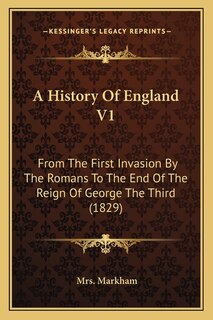 Front cover_A History Of England V1