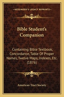 Couverture_Bible Student's Companion