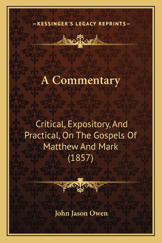 Front cover_A Commentary