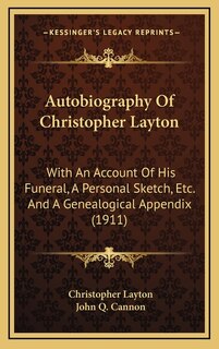 Front cover_Autobiography Of Christopher Layton