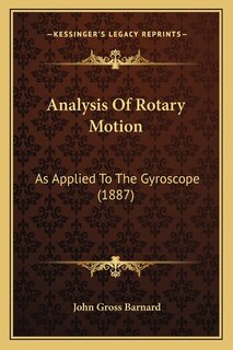 Front cover_Analysis Of Rotary Motion