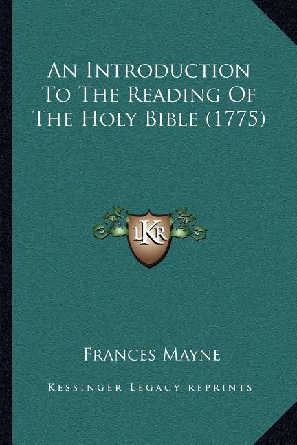 Front cover_An Introduction To The Reading Of The Holy Bible (1775)