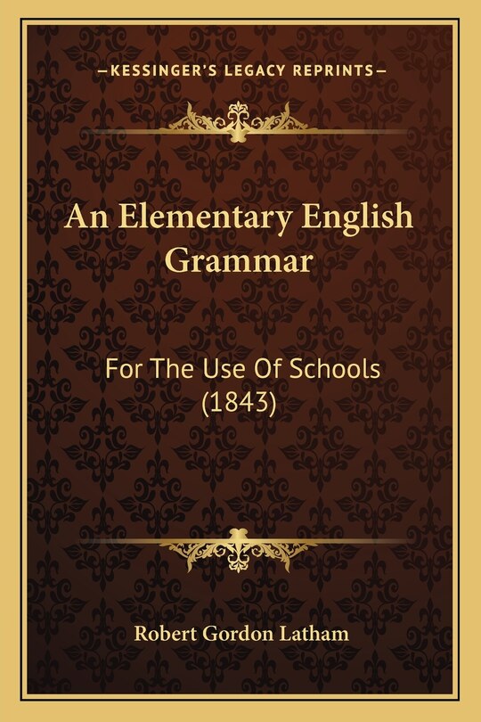 Front cover_An Elementary English Grammar
