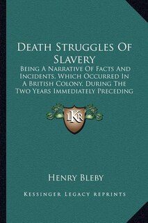 Couverture_Death Struggles Of Slavery