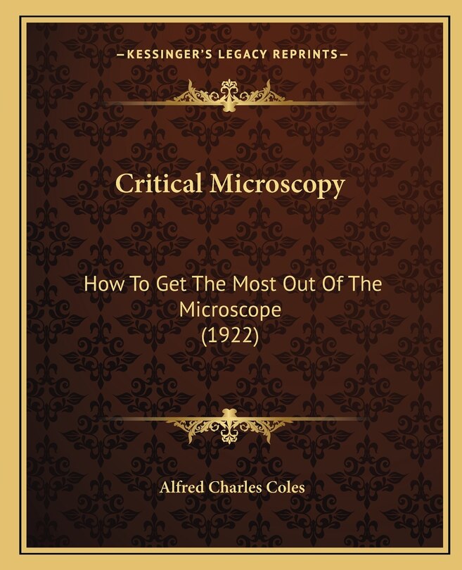 Couverture_Critical Microscopy