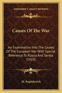 Couverture_Causes Of The War
