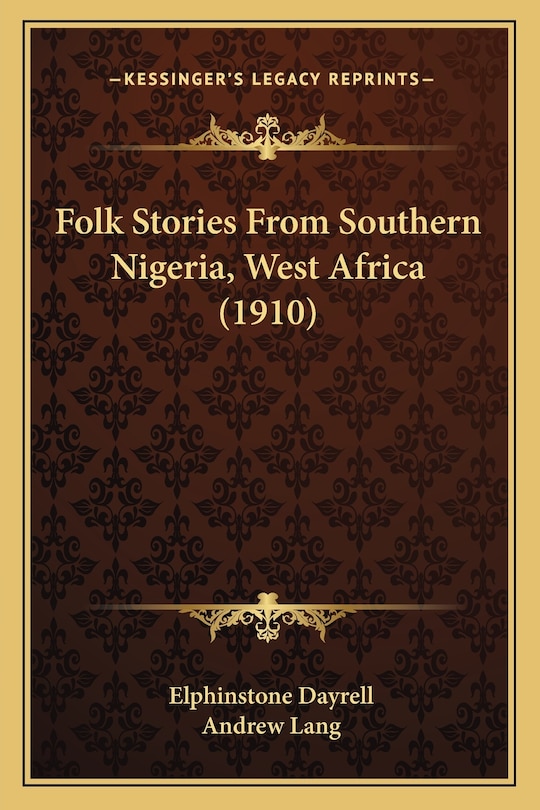 Couverture_Folk Stories From Southern Nigeria, West Africa (1910)