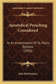 Front cover_Apostolical Preaching Considered