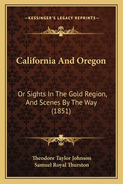 Couverture_California And Oregon