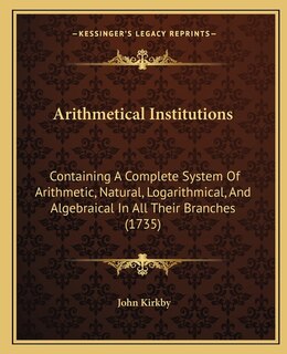 Front cover_Arithmetical Institutions