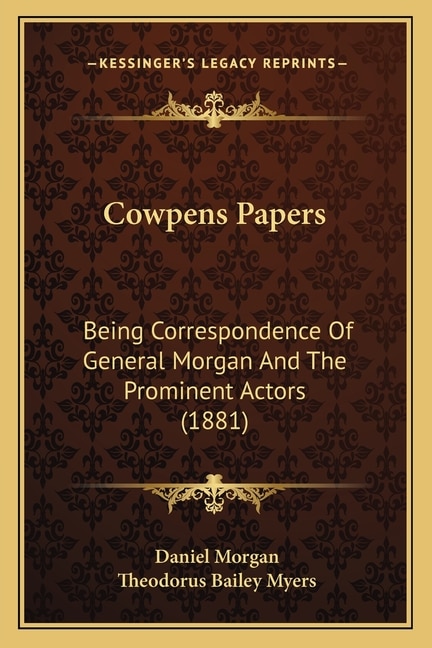 Front cover_Cowpens Papers