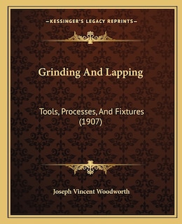 Front cover_Grinding And Lapping