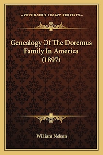 Couverture_Genealogy Of The Doremus Family In America (1897)
