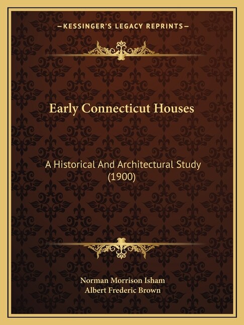 Front cover_Early Connecticut Houses