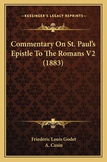 Front cover_Commentary On St. Paul's Epistle To The Romans V2 (1883)