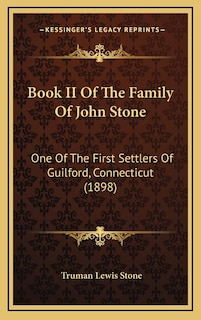 Couverture_Book II Of The Family Of John Stone