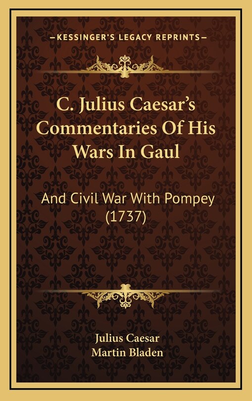 Front cover_C. Julius Caesar's Commentaries Of His Wars In Gaul