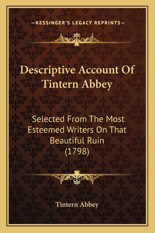 Front cover_Descriptive Account Of Tintern Abbey