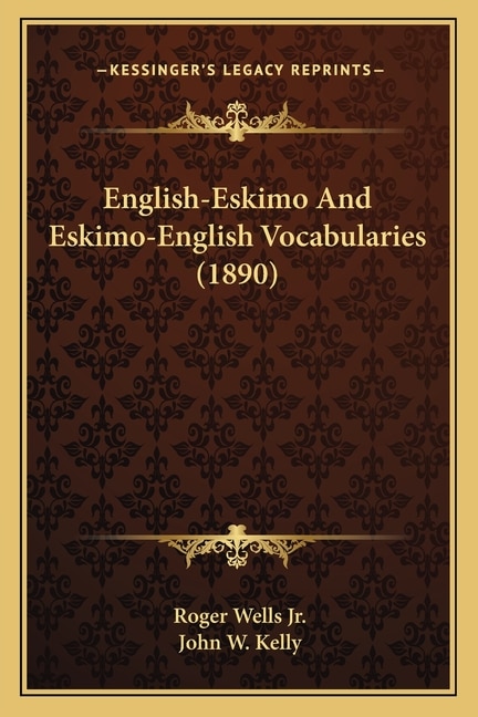 Front cover_English-Eskimo And Eskimo-English Vocabularies (1890)
