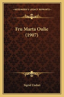 Front cover_Fru Marta Oulie (1907)