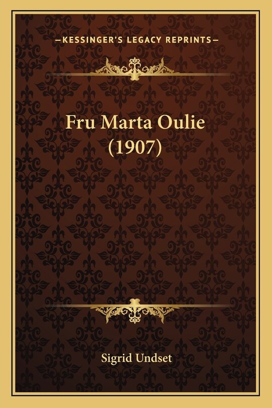 Front cover_Fru Marta Oulie (1907)