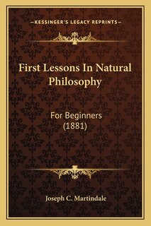 Front cover_First Lessons In Natural Philosophy