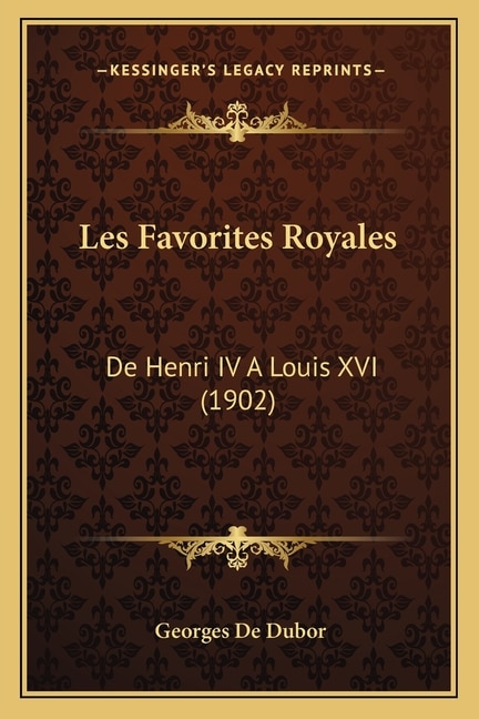 Couverture_Les Favorites Royales