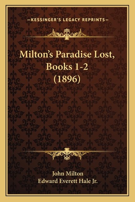 Front cover_Milton's Paradise Lost, Books 1-2 (1896)