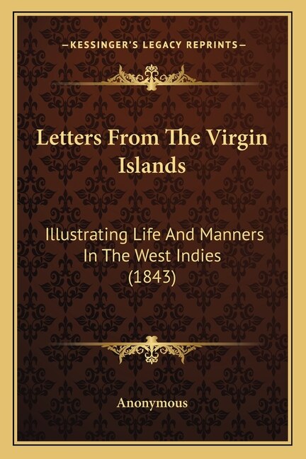 Front cover_Letters From The Virgin Islands