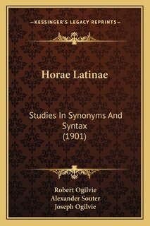 Couverture_Horae Latinae