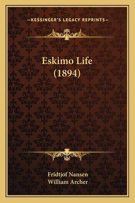 Front cover_Eskimo Life (1894)