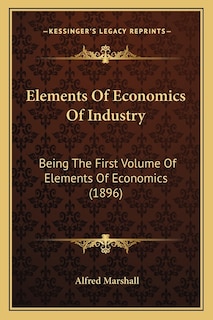 Front cover_Elements Of Economics Of Industry