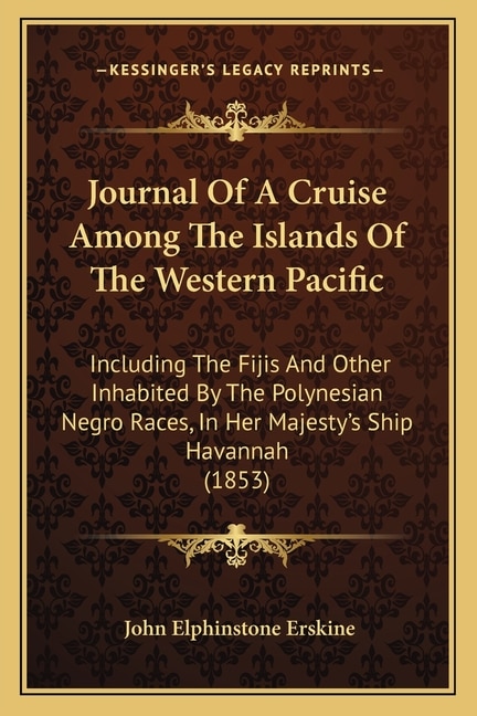 Couverture_Journal Of A Cruise Among The Islands Of The Western Pacific