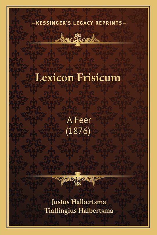 Front cover_Lexicon Frisicum