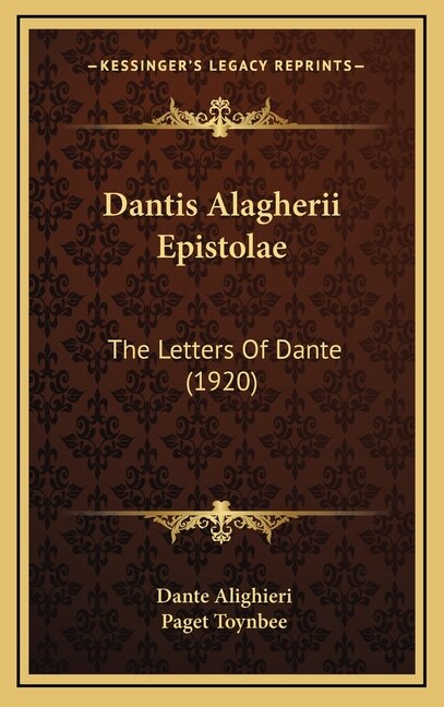 Couverture_Dantis Alagherii Epistolae