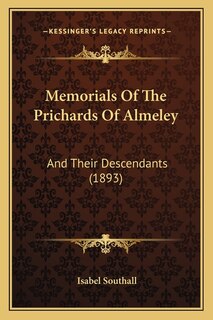 Front cover_Memorials Of The Prichards Of Almeley