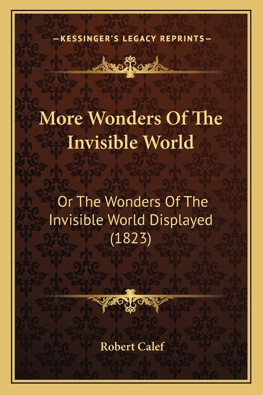 Front cover_More Wonders Of The Invisible World