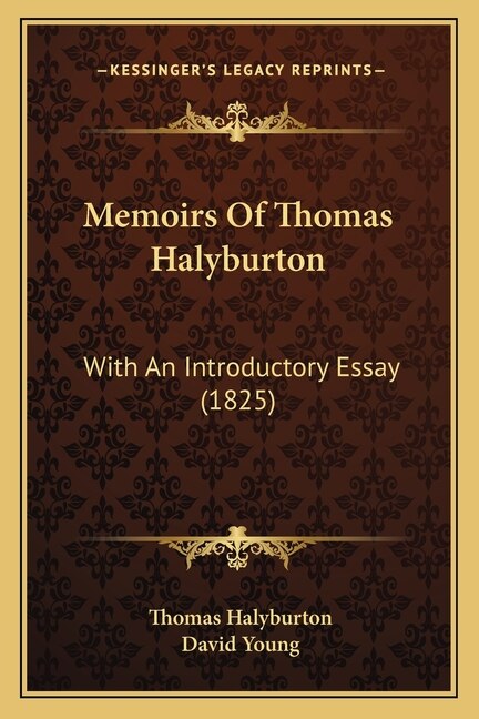 Couverture_Memoirs Of Thomas Halyburton