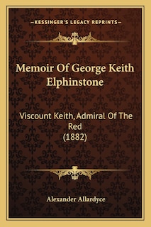 Front cover_Memoir Of George Keith Elphinstone
