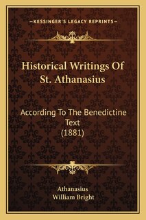 Couverture_Historical Writings Of St. Athanasius