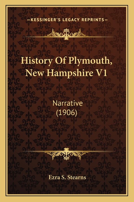 Front cover_History Of Plymouth, New Hampshire V1