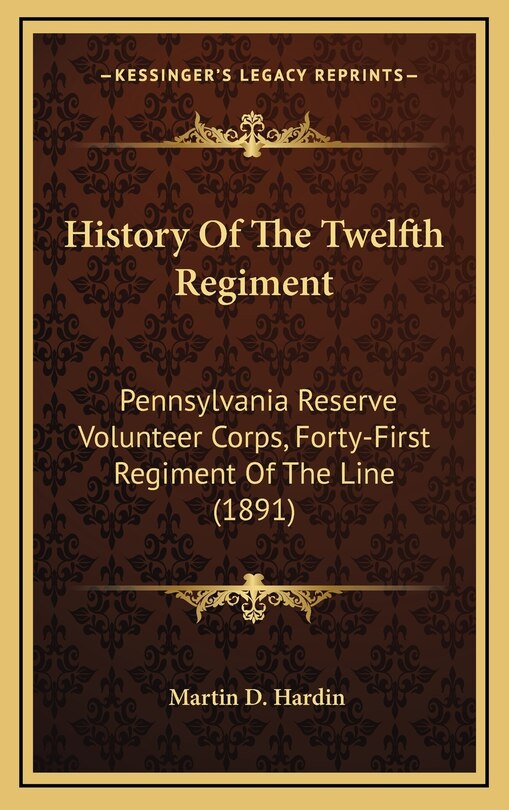 Front cover_History Of The Twelfth Regiment