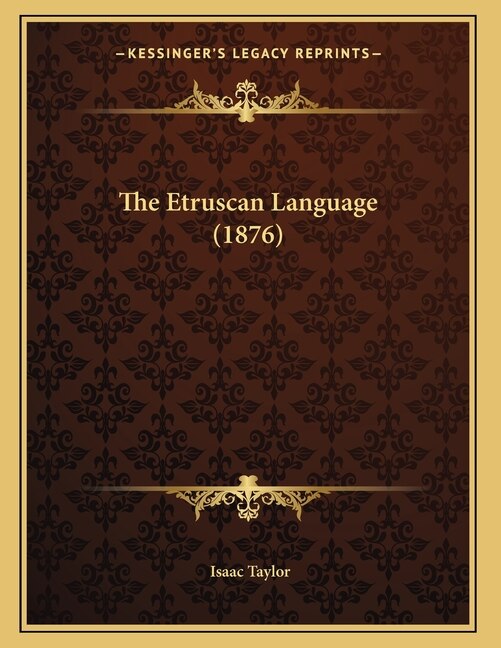 Front cover_The Etruscan Language (1876)