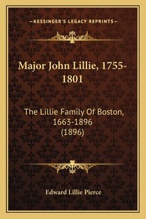Couverture_Major John Lillie, 1755-1801