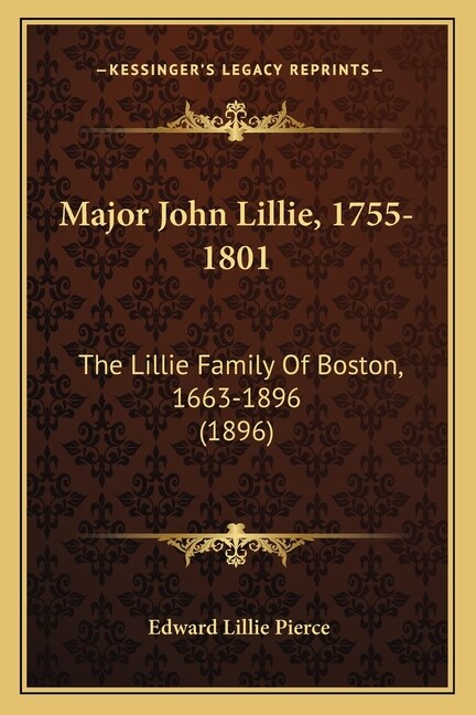 Couverture_Major John Lillie, 1755-1801