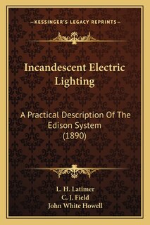 Front cover_Incandescent Electric Lighting
