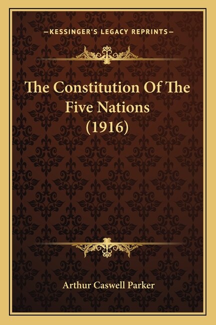 Front cover_The Constitution Of The Five Nations (1916)