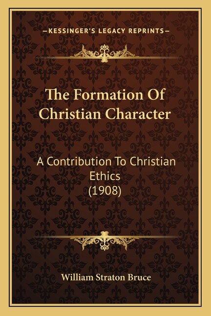 Couverture_The Formation Of Christian Character