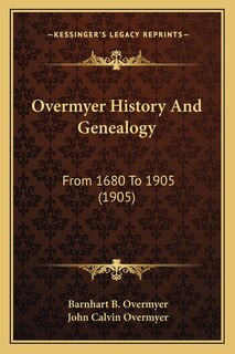 Front cover_Overmyer History And Genealogy